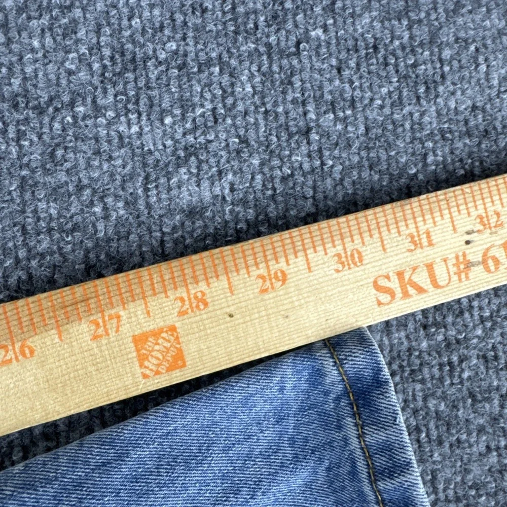 VINTAGE Levis 550 Jeans Mens 42x30 Blue Light Wash Tapered Cotton Workwear Y2K